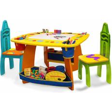 Multicoloured Table Crayola Wooden Table & Chair Set