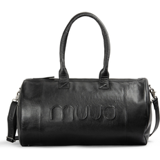 Black - Leather Weekend Bags Muud Drew weekendtaske, læder, sort