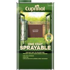 Cuprinol Brown - Outdoor Use - Wood Paints Cuprinol One Coat Sprayable Wood Paint Harvest Brown 5L