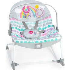 Bright Starts Infant to Toddler Baby Rocker Rosy Rainbow