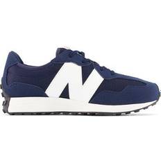 Blue Running Shoes New Balance Kid's 327 - Natural Indigo with White
