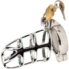 Chastity Devices Sex Toys Impound Gladiator Chastity Device Silver