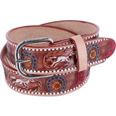 CTM Boys Cowboy Print Embossed Belt