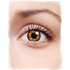 Colored Lenses Fancy Dress Horror-Shop Kontaktlinsen Ring of Fire Motivlinsen für ein feurigen Blickr