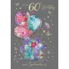 Cards & Invitations Stylish Milestone Age 60th Female Birthday Greeting Card