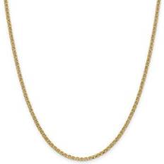 Primal Gold Semi Solid Anchor Chain Necklace - Gold