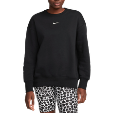 Nike Sportswear Phoenix Fleece Oversized Crewneck Sweatshirt Women's - Black/Sail