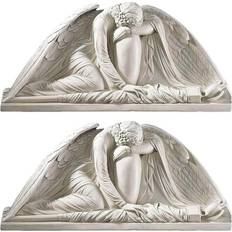 Design Toscano 10.5 Weeping Angel Wall Pediment 2-Piece