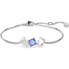 Adjustable Size Bracelets Swarovski Mesmera Bracelet - Silver/Blue/Transparent