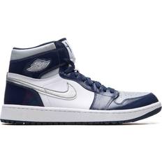 37 ½ Golf Shoes Nike Air Jordan 1 High Golf M - White/Midnight Navy/Wolf Grey/Metallic Silver