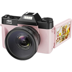 Manual Focus (MF) Compact Cameras VJIANGER 4K Vlogging Camera