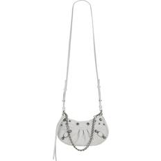 Balenciaga Handbags Balenciaga Le Cagole Mini Bag With Chain Crocodile Embossed White Women's Calfskin