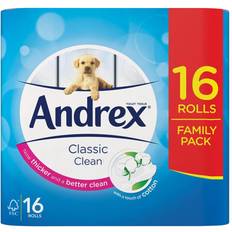 Andrex toilet rolls Andrex Gentle Clean Toilet Rolls White Pack 16