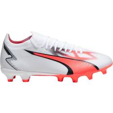 Puma Football Shoes on sale Puma Ultra Match FG/AG M - White/Black/Fire Orchid