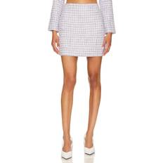 Favorite Daughter The First Wife Mini Skirt - Lilac Tweed