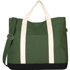 Shoulder Strap Fabric Tote Bags Eco Right Tote Bag - Green