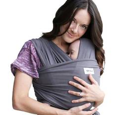 Baby Wraps Sleepy wrap baby carrier dark grey stretchy ergo sling from newborns to 35lbs