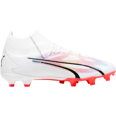 Firm Ground (FG) - Synthetic Football Shoes Puma Ultra Pro FG/AG M - White/Black/Fire Orchid