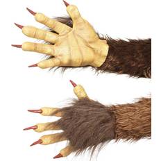 Brown Accessories Smiffys Beast Krampus Demon Gloves