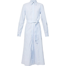 Polo Ralph Lauren Women Dresses Polo Ralph Lauren Linen & Cotton Blend Midi Dress - Blue