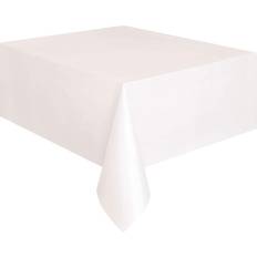 Unique Party White Rectangular Tablecover