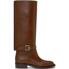 Burberry High Boots Burberry Brown Ankle Strap Boots PINE CONE BROWN IT