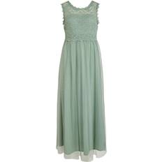 Lace - Solid Colours Dresses Vila Blonde Maxi Dress - Green Milieu