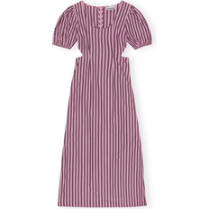 Stripes Dresses Ganni Striped Cutout Dress - Bonbon