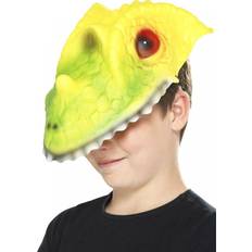 Yellow Head Masks Fancy Dress Smiffys Crocodile Head Mask