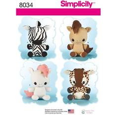 Simplicity Children's Stuffed Animal Toys, 8034