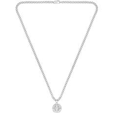 Necklaces Hugo Boss North Compass Pendant Necklace - Silver