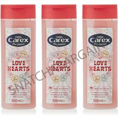 Carex Body Washes Carex love hearts fun edition soap bath shower gel 500ml
