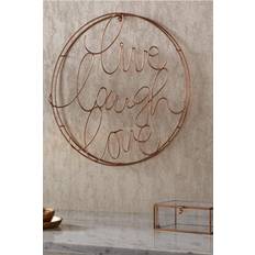 Art for the Home Live Laugh Gold Wall Decor