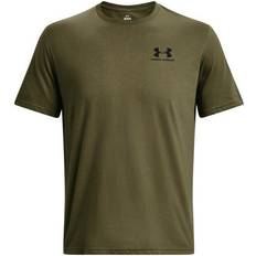 Under Armour Men's Sportstyle Left Chest Short Sleeve Shirt - Marine OD Green/Black