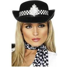 Police Headgear Smiffys policewoman's hat, black
