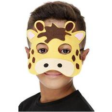Yellow Head Masks Fancy Dress Smiffys Giraffe Felt Mask