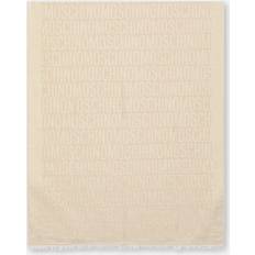 Moschino scarf women 30703m2599002 beige wool shawl stole foulard pashmina