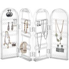 Transparent Jewellery Stands Beautify Foldable Jewellery Hanger Clear Plastic