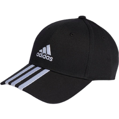 Adidas Cotton Accessories adidas 3-Stripes Cotton Twill Baseball Cap - Black/White