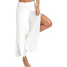 Aquarius Super Soft Modal Spandex Yoga Pants - White