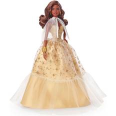 Barbie Holiday Doll 2023 with Wavy Brunette Hair