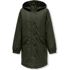 Kids Only Rosin Black Sherpa Newsally Hooded Raincoat