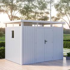 BillyOh 10x8 Centro Pent Metal Shed (Building Area )