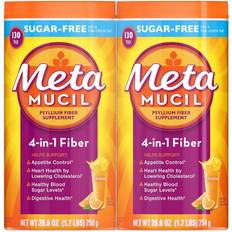 Powders Gut Health Metamucil Sugar Free Orange Fiber Supplement, Smooth Powder 260 doses
