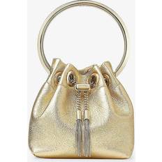 Gold Bucket Bags Jimmy Choo Gold Bon Bon Micro Metallic Leather Top-handle bag 1 Size