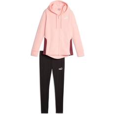 Pink - Women Jumpsuits & Overalls Puma Damen Metallic Trainingsanzug FL, Pfirsich-Smoothie
