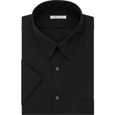 Van Heusen Men's Short Sleeve Dress Shirt - Black
