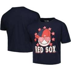 New Era Tops New Era Girls Youth Navy Boston Red Sox Team Half Sleeve T-Shirt