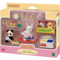 Sylvanian Families Dolls & Doll Houses Sylvanian Families Baby'S Toy Box -Snow Rabbit & Panda