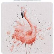 Pink Wall Mirrors Wrendale Designs Pretty Flamingo Compact Wall Mirror